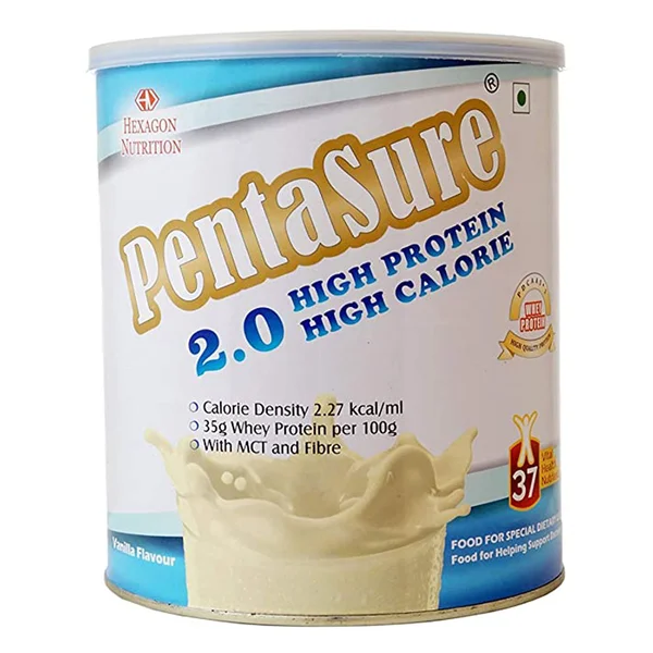 Pentasure 2.0 Vanilla Flavour High Protein Powder, 1 Kg, Pack of 1
