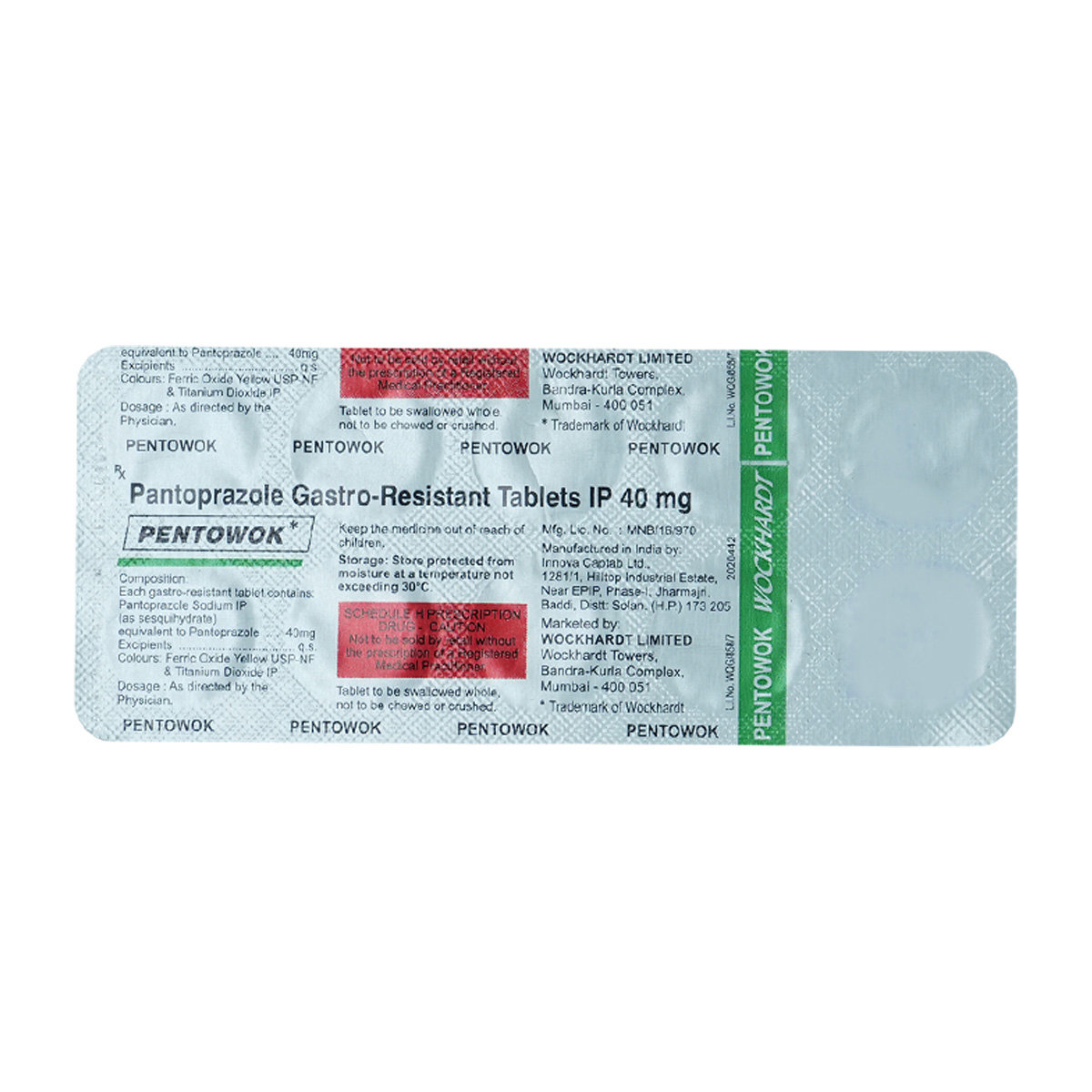 Pentowok 40 mg Tablet 10's, Pack of 10 TabletS Pentowok 40 mg Tablet 10's, Pack of 10 TabletS