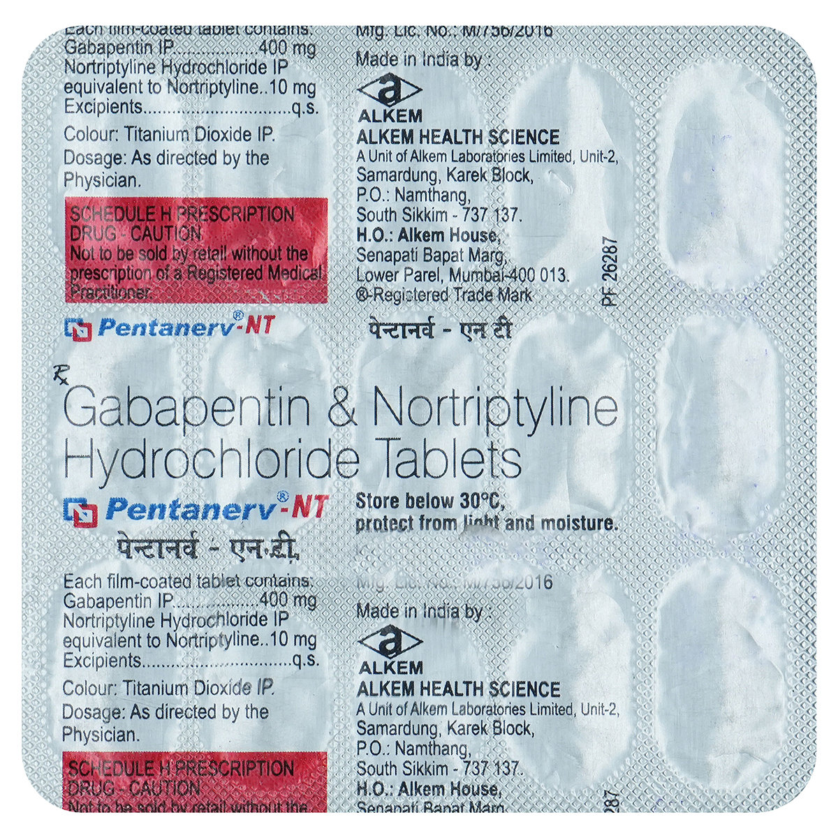 Pentanerv-NT Tablet 15's, Pack of 15 TABLETS Pentanerv-NT Tablet 15's, Pack of 15 TABLETS