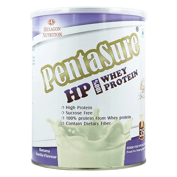 Pentasure HP Banana Vanilla Flavour Whey Protein Powder, 1 kg