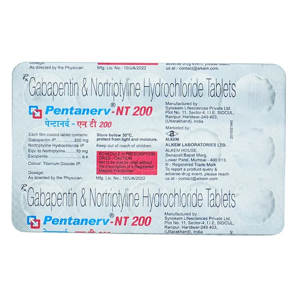 Pentanerv-NT 200 Tablet 15's, Pack of 15 TabletS