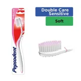 Pepsodent Double Care Sensitive Soft Toothbrush, 1 Count, Pack of 1