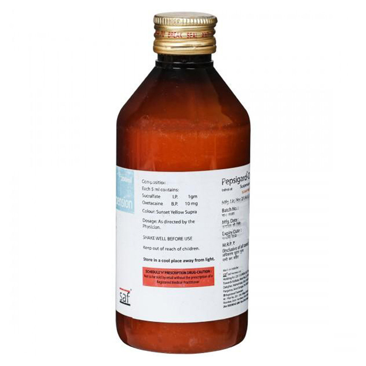 Pepsigard-O Suspension 200 ml, Pack of 1 Pepsigard-O Suspension 200 ml, Pack of 1