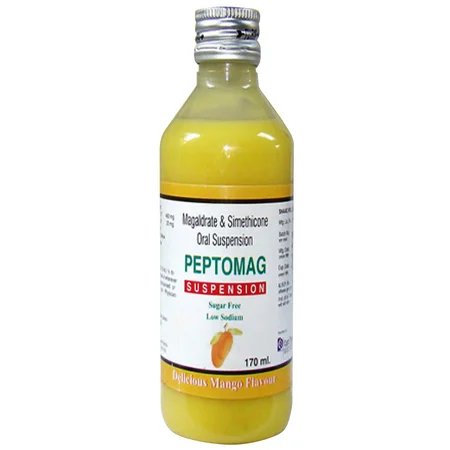 Peptomag Sugar Free Mango Suspension 170 ml