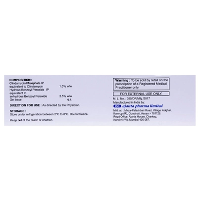 Peroclin 2.5% Gel 15 gm, Pack of 1 GEL