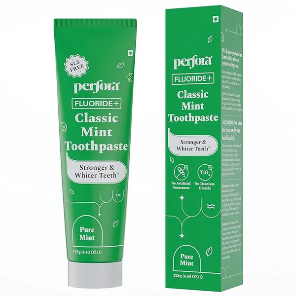 Perfora Fluoride + Classic Mint Toothpaste, 125 gm, Pack of 1