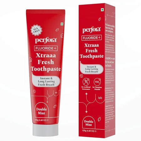 Perfora Fluoride + Xtrafresh Doublemint Toothpaste, 125 gm