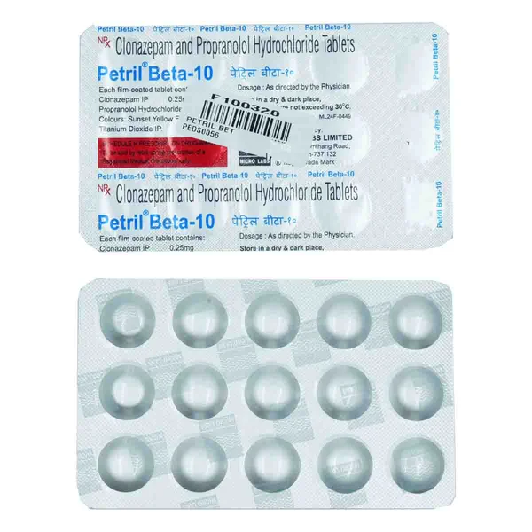 Petril Beta-10 Tablet 15's