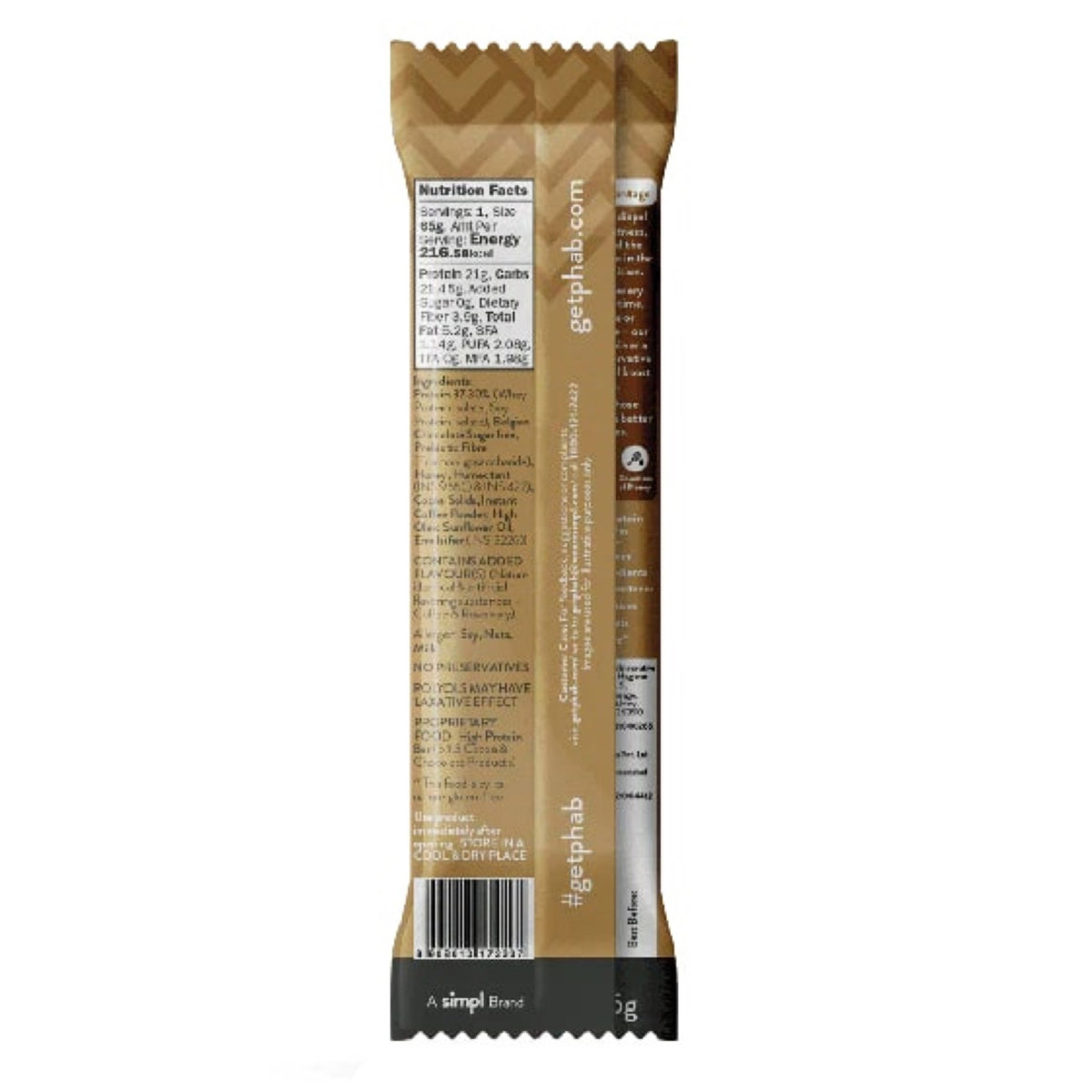 Phab Mocha Nut Fudge Protein Bar, 65 gm, Pack of 1 Phab Mocha Nut Fudge Protein Bar, 65 gm, Pack of 1