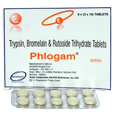 Phlogam Tablet 10's, Pack of 10 TABLETS