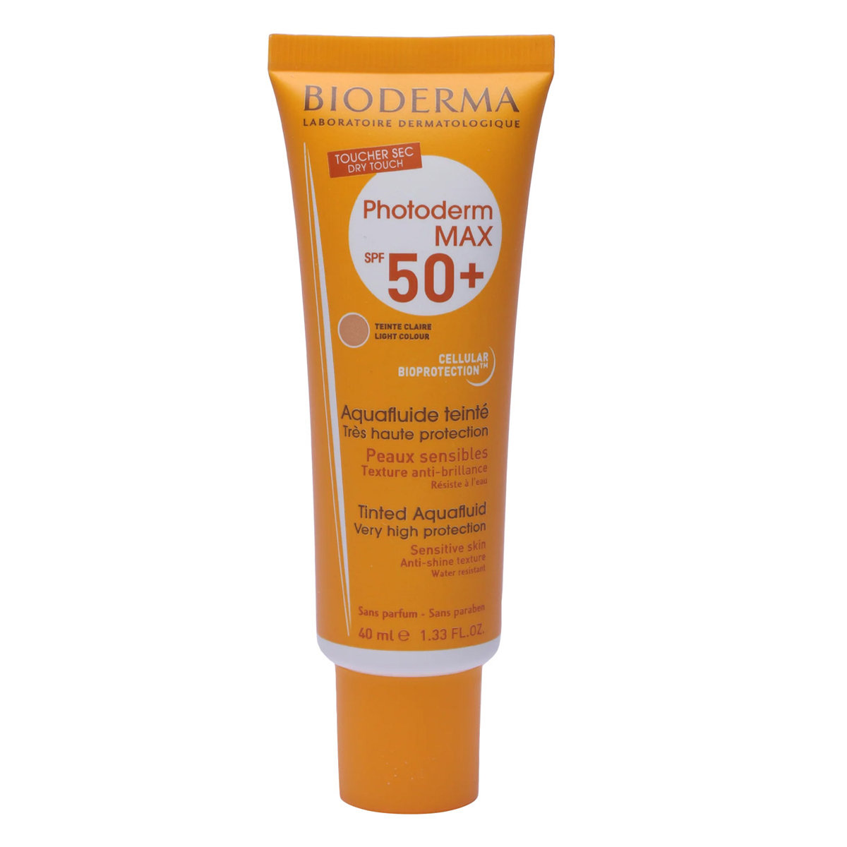 Bioderma Photoderm Max Tinted Aquafluid Sunscreen 40 ml With SPF 50+ | UV Protection | Water Resistant | For Sensitive Skin, Pack of 1 Bioderma Photoderm Max Tinted Aquafluid Sunscreen 40 ml With SPF 50+ | UV Protection | Water Resistant | For Sensitive Skin, Pack of 1