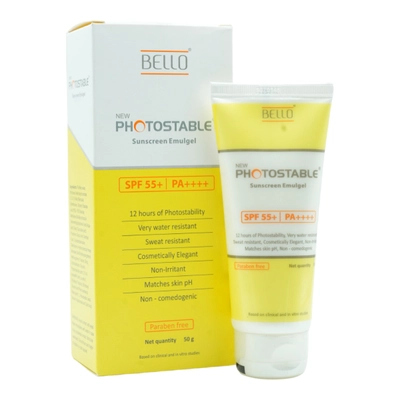 Photostable New Spf 55+ Pa++++ Sunscreen Emulgel 50 gm, Pack of 1