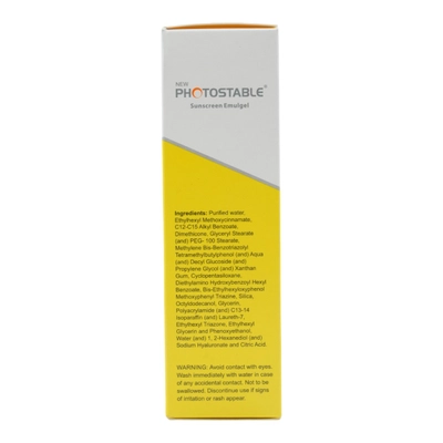 Photostable New Spf 55+ Pa++++ Sunscreen Emulgel 50 gm, Pack of 1