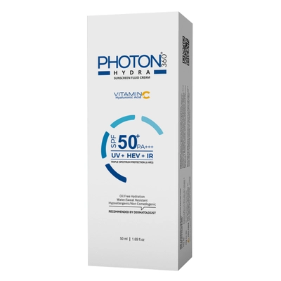 Photon 360 Hydra Spf 50+Pa++++ Sunscreen Fluid Cream 50 ml, Pack of 1