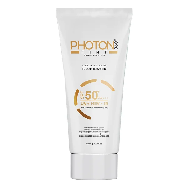 Photon 360 Tint SPF 50+ PA+++ Sunscreen Gel 50 ml, Pack of 1