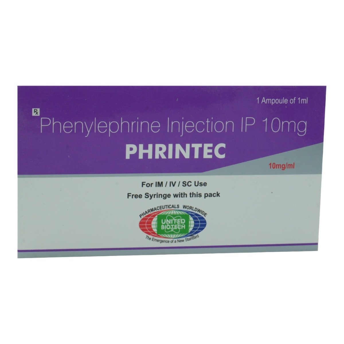 Phrintec 10 mg Injection 1 ml, Pack of 1 INJECTION Phrintec 10 mg Injection 1 ml, Pack of 1 INJECTION