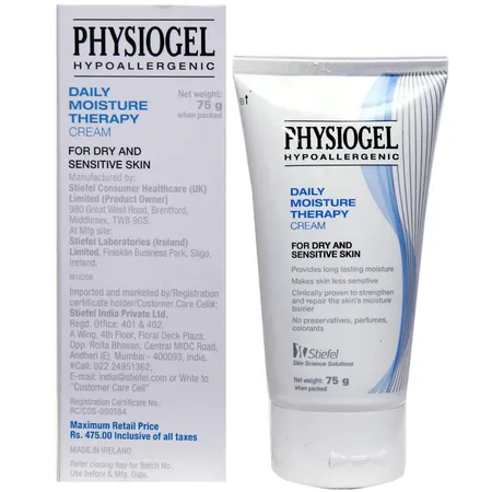 Physiogel Hypoallergenic Daily Moisture Therapy Cream 75 gm | Provides Long lasting Moisturization | For Dry And Sensitive Skin