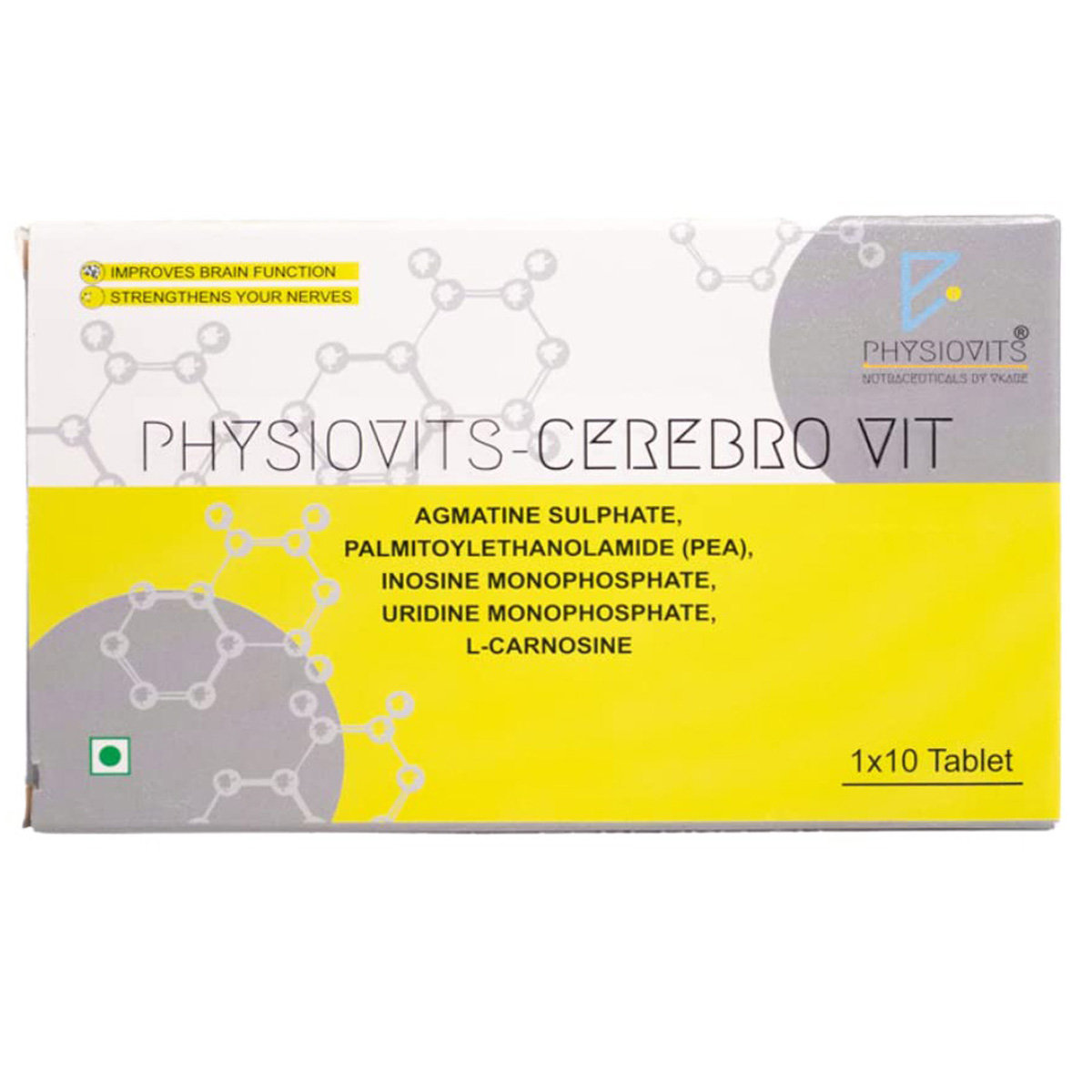 Physiovits-Cerebro Vit Tablet 10's Physiovits-Cerebro Vit Tablet 10's