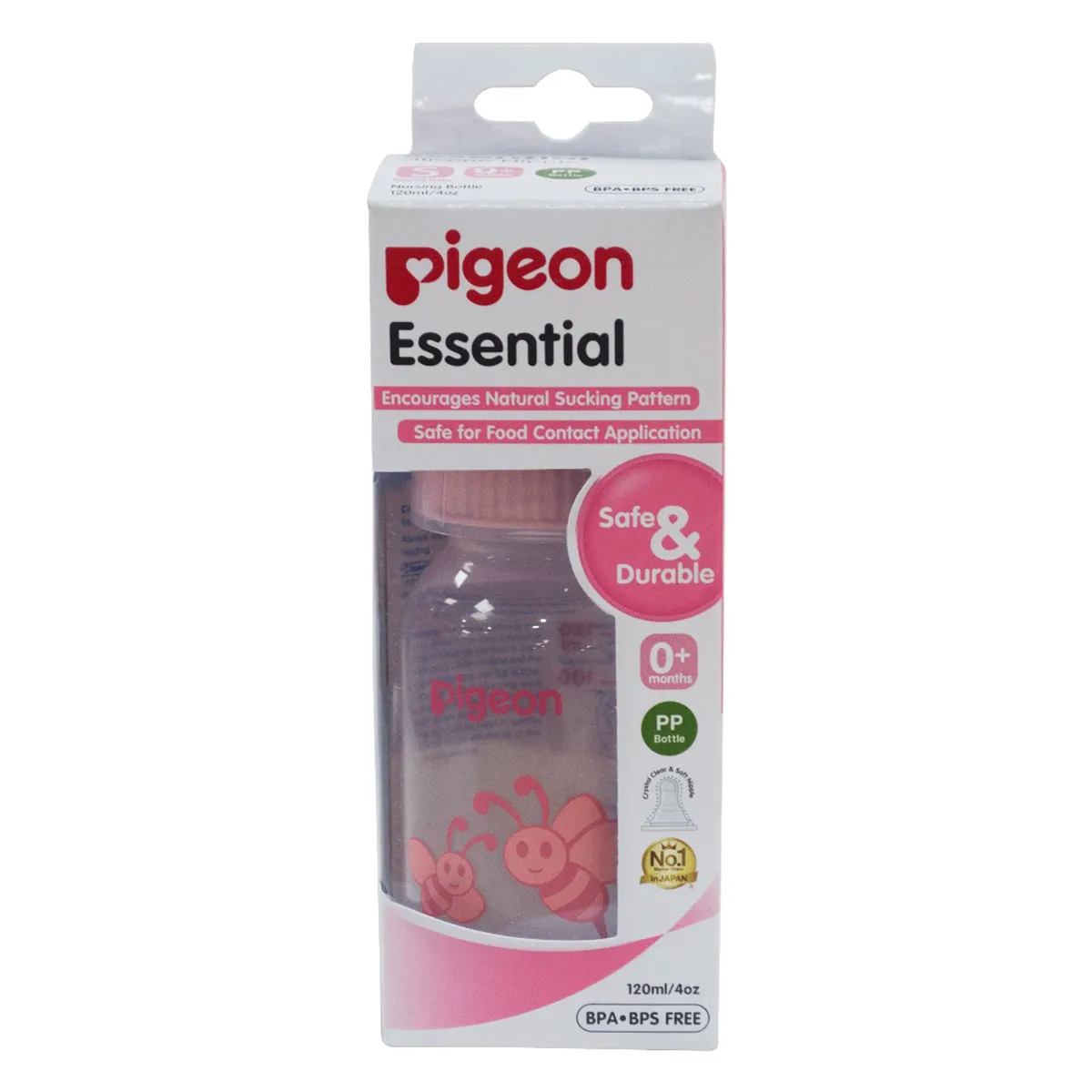 Pigeon Essential PP Feeding Bottle, 120 ml