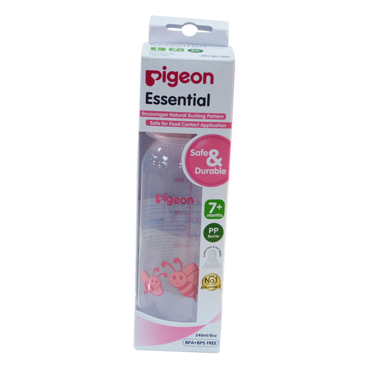 Pigeon Essential Bee Feeding Bottle, 240 ml, Pack of 1 Pigeon Essential Bee Feeding Bottle, 240 ml, Pack of 1