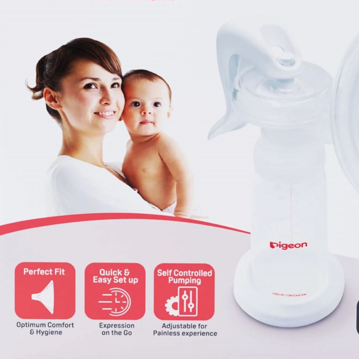 Pigeon Manual Breast Pump Basic Edition, 1 Count Price, Uses, Side ...