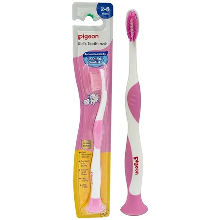 Pigeon Kids Pink Toothbrush for 2-6 Years, 1 Count