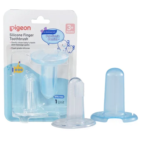 Pigeon Baby Silicone Finger Toothbrush for 3+ Months, 1 Count