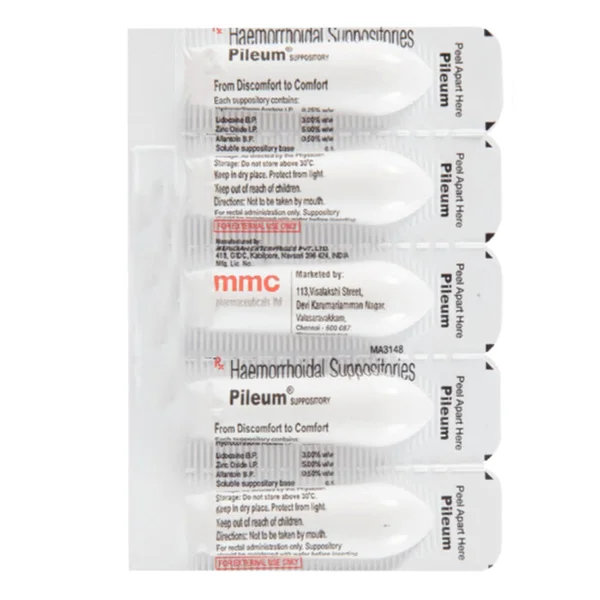 Pileum Suppository 5's