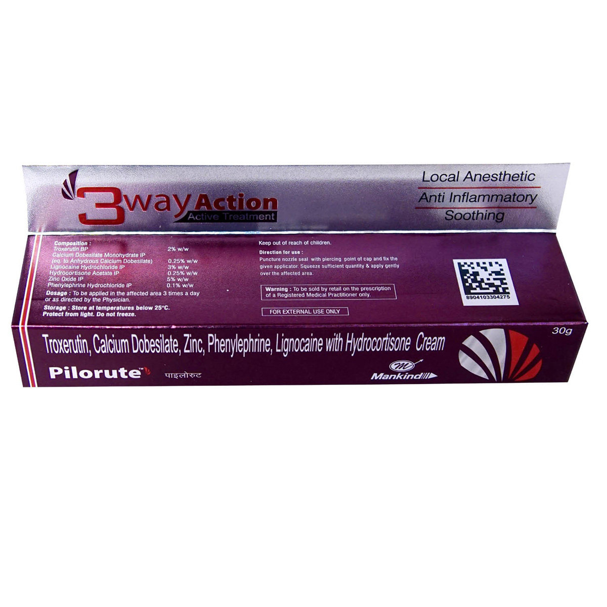 Pilorute Cream 30 gm, Pack of 1 Cream Pilorute Cream 30 gm, Pack of 1 Cream