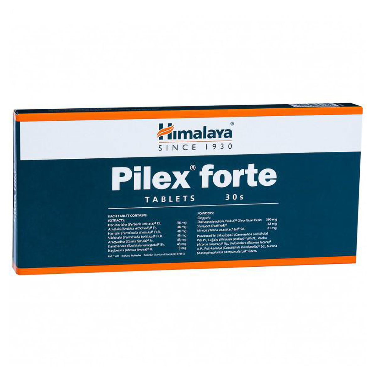 Himalaya Pilex Forte, 30 Tablets, Pack of 30 Himalaya Pilex Forte, 30 Tablets, Pack of 30