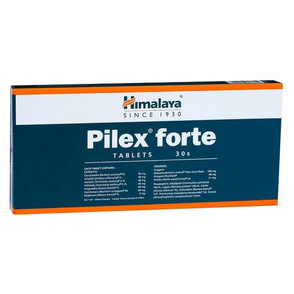 Himalaya Pilex Forte, 30 Tablets, Pack of 30