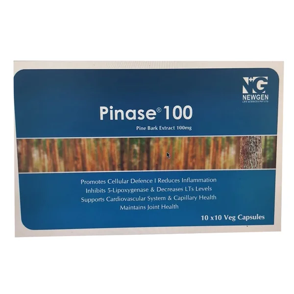 Pinase 100 mg Capsule 10's, Pack of 10