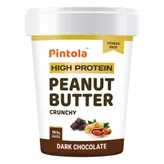 Pintola High Protein Dark Chocolate Crunchy Peanut Butter, 510 gm, Pack of 1