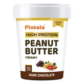 Pintola High Protein Dark Chocolate Creamy Peanut Butter, 510 gm, Pack of 1