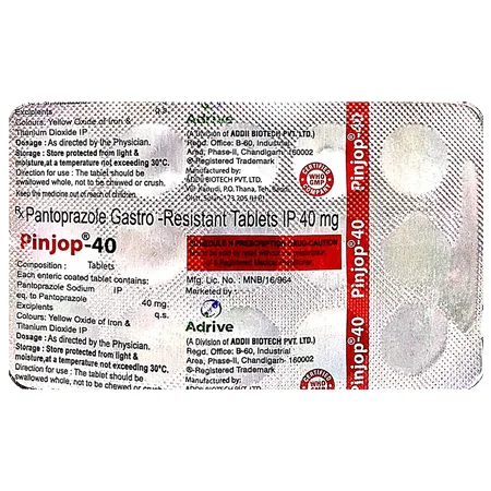 Pinjop-40 Tablet 15's