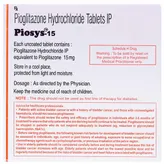 Piosys-15 Tablet 30's, Pack of 30 TABLETS