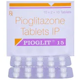Pioglit 15 Tablet 10's, Pack of 10 TABLETS