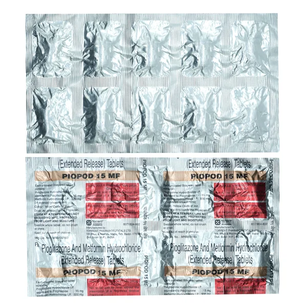 Piopod MF 15 Tablet 10's, Pack of 10