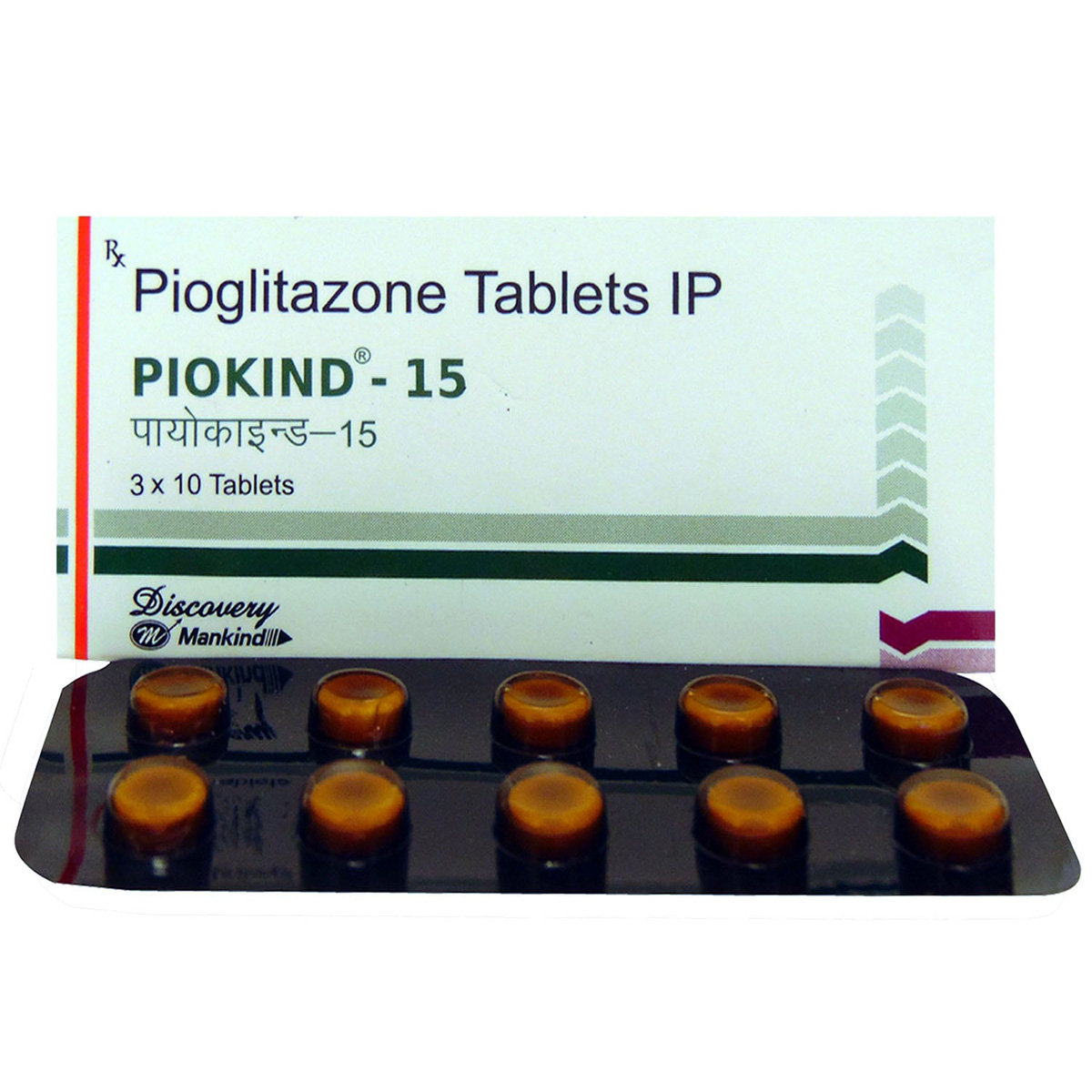 PIOKIND 15MG TABLET, Pack of 10 TABLETS PIOKIND 15MG TABLET, Pack of 10 TABLETS