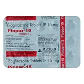 Piopar-15 Tablet 15's, Pack of 15 TabletS
