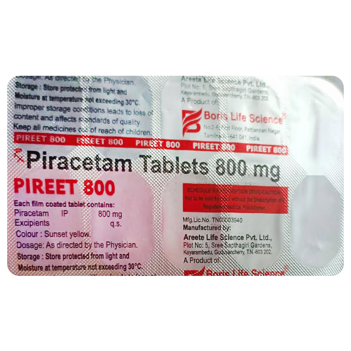 Pireet 800 Tablet 10's, Pack of 10 Pireet 800 Tablet 10's, Pack of 10