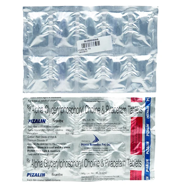 Pizalin Tablet 10's, Pack of 10 TabletS