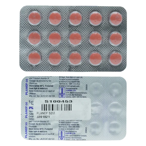 Planep 50 mg Tablet 15's, Pack of 15 TABLETS