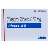 Pletoz 50 Tablet 10's, Pack of 10 TABLETS