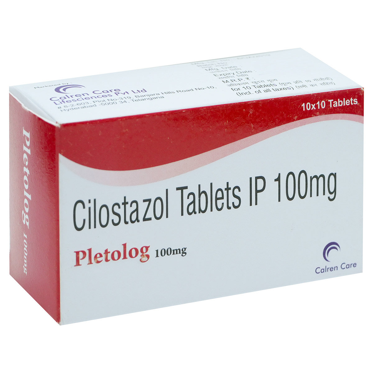 Pletolog 100 mg Tablet 10's, Pack of 10 TABLETS Pletolog 100 mg Tablet 10's, Pack of 10 TABLETS