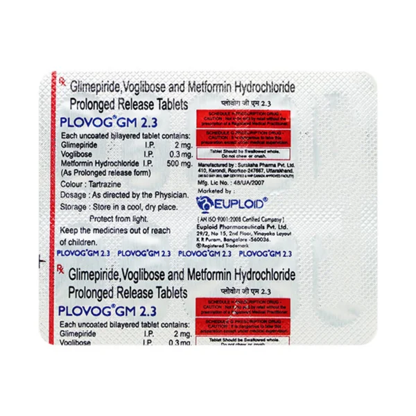Plovog-GM 2.3 Tablet 10's, Pack of 10 TABLETS