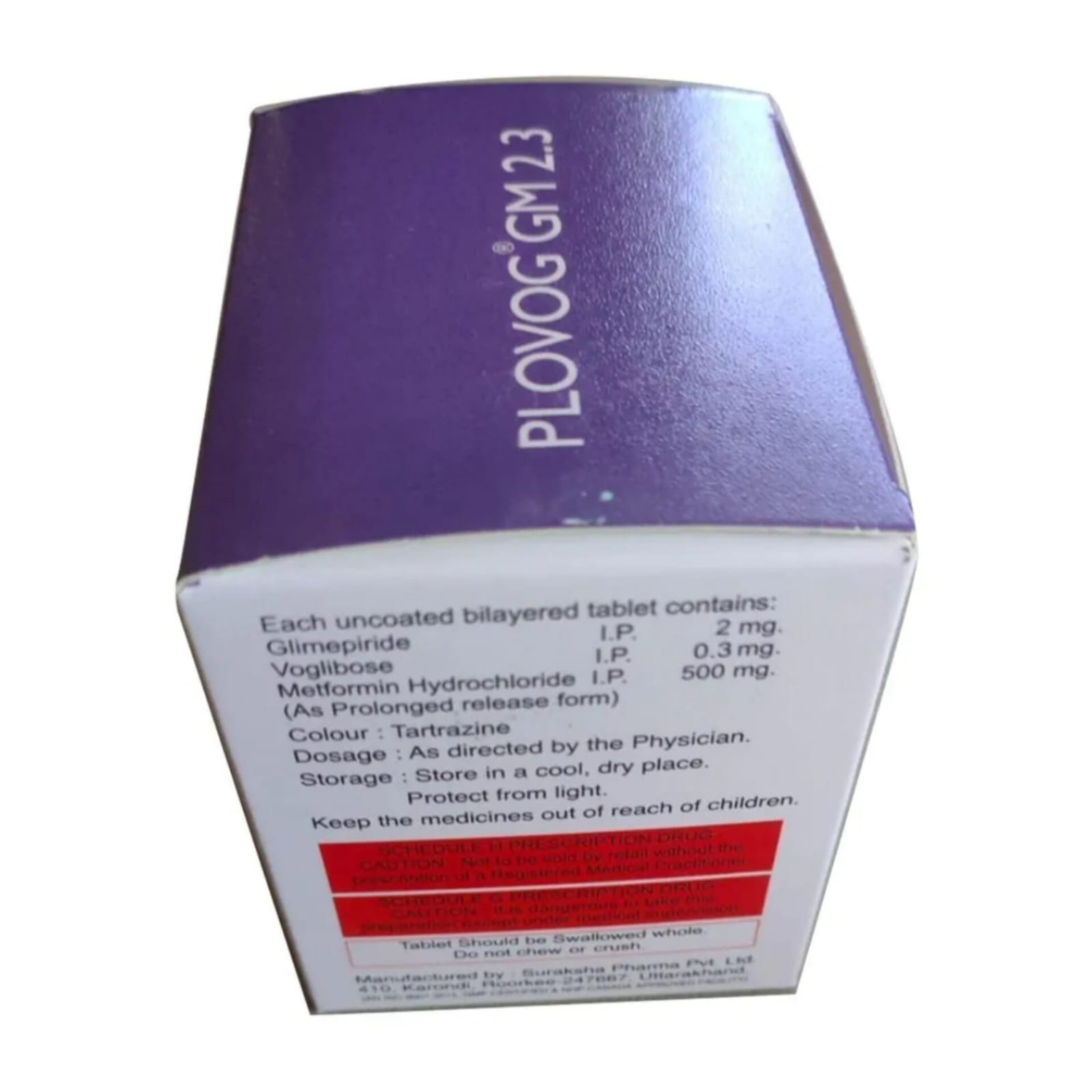 Plovog-GM 2.3 Tablet 10's, Pack of 10 TABLETS Plovog-GM 2.3 Tablet 10's, Pack of 10 TABLETS