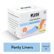 Plush 100% Pure US Cotton Daily Panty Liners, 20 Count