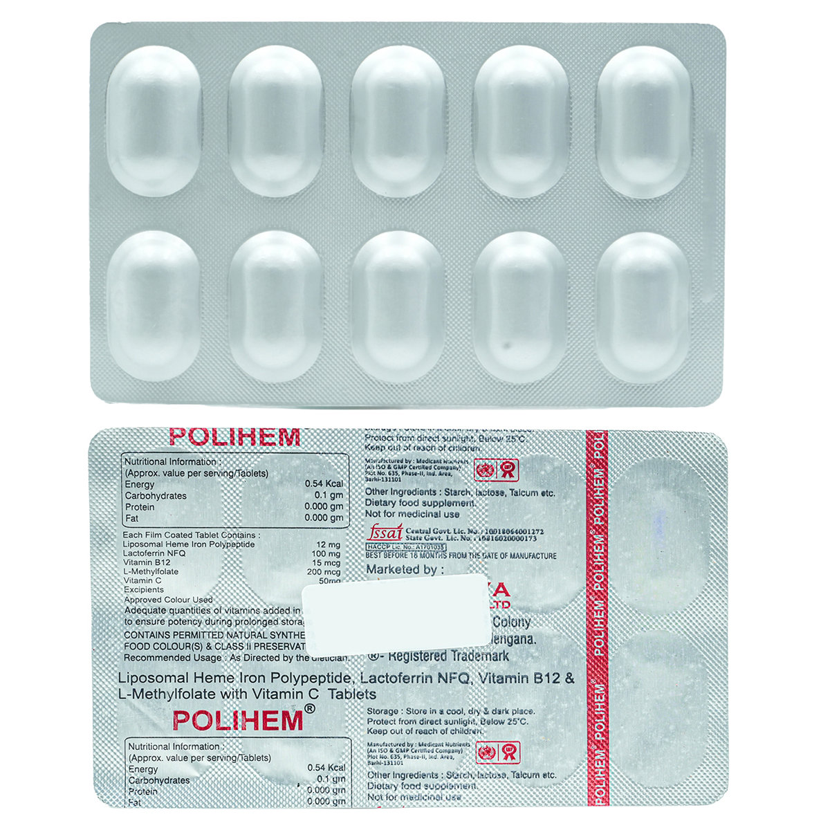 Polihem Tablet 10's, Pack of 10 Polihem Tablet 10's, Pack of 10