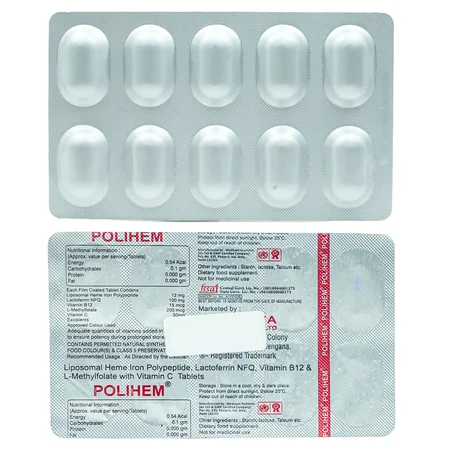 Polihem Tablet 10's